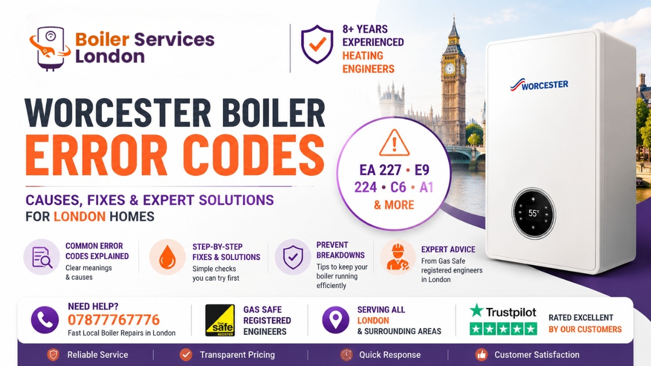 Worcester Boiler Error Codes Explained: EA 227, E9, 224 Fixes